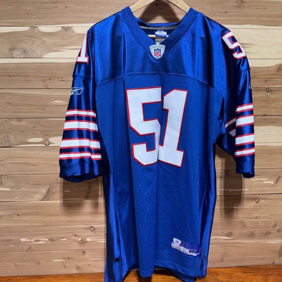 Authentic Paul Posluszny #51 Buffalo Bills Stitched NFL Football Jersey 54 / XXL - Picture 2 of 8